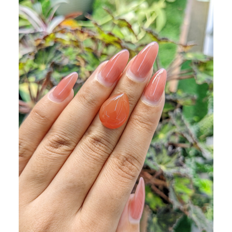 11.34 Ct. Cabochon Carnelian from Brazil