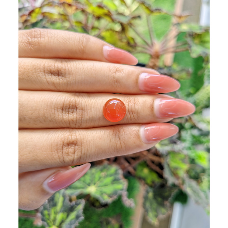 4.29 Ct. Cabochon Carnelian from Brazil