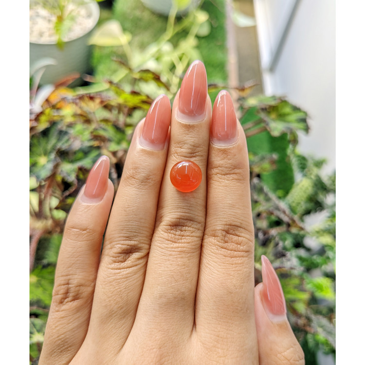 4.29 Ct. Cabochon Carnelian from Brazil