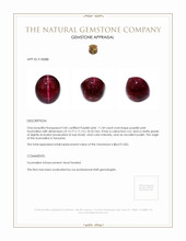 11.34 Ct. Purplish Pink Cabochon Tourmaline from Tanzania Appraisal