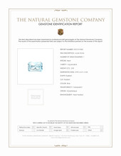 2.00 Ct. Blue Aquamarine from Mozambique Scan Report