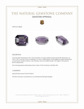 4.05 Ct. Pinkish Purple Spinel from Burma (Myanmar) Appraisal