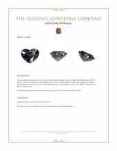 3.09 Ct. Pinkish Purple Spinel from Burma (Myanmar) Appraisal