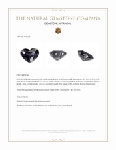 3.09 Ct. Violet Spinel from Burma (Myanmar) Appraisal