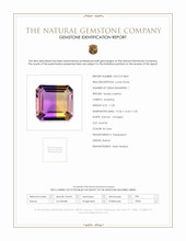 11.05 Ct. Ametrine from Bolivia Scan Report