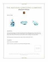 6.61 Ct. Blue Topaz from Brazil Appraisal