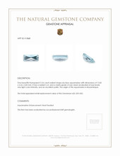 2.26 Ct. Aquamarine from Mozambique Appraisal