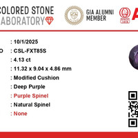 4.12 Ct. Spinel from Ceylon (Sri Lanka) Scan Report