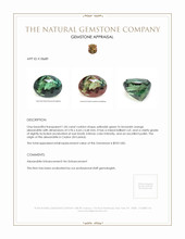 1.06 Ct. Alexandrite from Ceylon (Sri Lanka) Appraisal