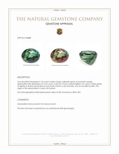 1.06 Ct. Alexandrite from Ceylon (Sri Lanka) Appraisal