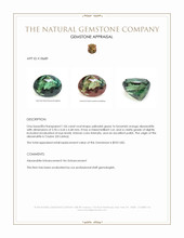 1.06 Ct. Alexandrite from Ceylon (Sri Lanka) Appraisal