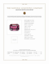 1.58 Ct. Tourmaline from Ceylon (Sri Lanka) Scan Report
