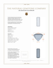 2.38 Ct. Aquamarine from Mozambique 3 D Scan Report