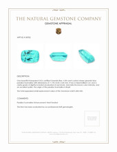 4.38 Ct. Paraiba Tourmaline from Brazil Appraisal