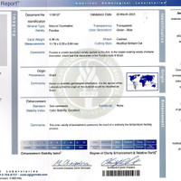 4.38 Ct. Paraiba Tourmaline from Brazil Scan Report