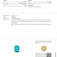 4.38 Ct. Paraiba Tourmaline from Brazil Scan Report