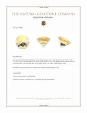 5.58 Ct. Yellow Citrine from Brazil Appraisal