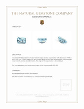 2.39 Ct. Aquamarine from Mozambique Appraisal