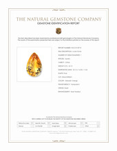 24.15 Ct. Yellowish Orange Citrine from Brazil Scan Report