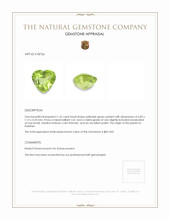 1.35 Ct. Yellowish Green Peridot from Pakistan Appraisal