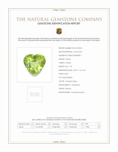 1.35 Ct. Yellowish Green Peridot from Pakistan Scan Report