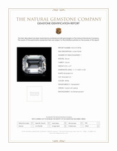 6.57 Ct. White Zircon from Ceylon (Sri Lanka) Scan Report