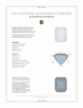 2.52 Ct. Aquamarine from Mozambique 3 D Scan Report