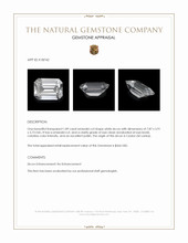 1.89 Ct. White Zircon from Ceylon (Sri Lanka) Appraisal