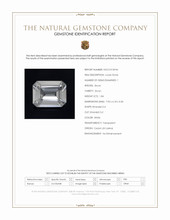 1.84 Ct. White Zircon from Ceylon (Sri Lanka) Scan Report