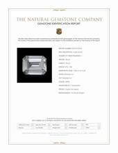 1.86 Ct. White Zircon from Ceylon (Sri Lanka) Scan Report