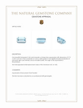 2.58 Ct. Aquamarine from Mozambique Appraisal