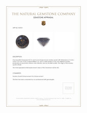 8.76 Ct. Brown Smokey Quartz from Brazil Appraisal