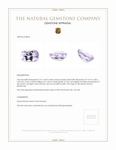 2.91 Ct. Purple Spinel from Burma (Myanmar) Appraisal