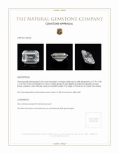 2.04 Ct. White Zircon from Ceylon (Sri Lanka) Appraisal