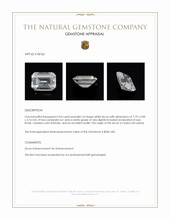 2.04 Ct. Zircon from Ceylon (Sri Lanka) Appraisal