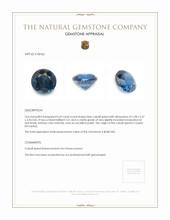 0.69 Ct. Cobalt Spinel from Ceylon (Sri Lanka) Appraisal