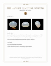 1.38 Ct. Cabochon White Opal from Australia Appraisal