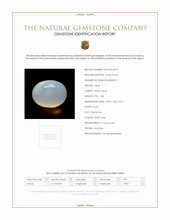 1.38 Ct. Multi Color Cabochon White Opal from Australia Scan Report