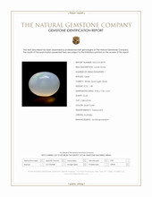 1.38 Ct. Multi Color Cabochon White Opal (Light Opal) from Australia Scan Report