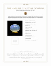1.41 Ct. Multi Color Cabochon White Opal from Australia Scan Report