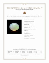 1.13 Ct. Multi Color Cabochon White Opal (Light Opal) from Australia Scan Report