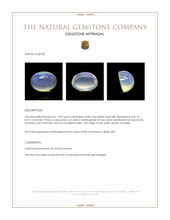 1.18 Ct. Cabochon White Opal from Australia Appraisal