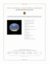 1.18 Ct. Multi Color Cabochon White Opal (Light Opal) from Australia Scan Report