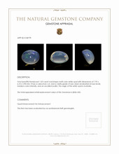 1.03 Ct. Cabochon White Opal from Australia Appraisal