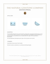 2.63 Ct. Blue Aquamarine from Mozambique Appraisal