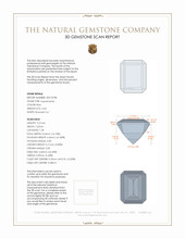 2.63 Ct. Aquamarine from Mozambique 3 D Scan Report