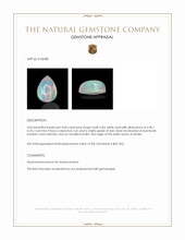 0.68 Ct. Cabochon White Opal from Australia Appraisal