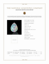 0.68 Ct. Multi Color Cabochon White Opal from Australia Scan Report