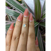 0.68 Ct. Cabochon White Opal from Australia Life Style