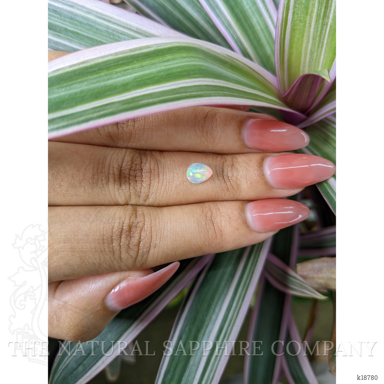 0.68 Ct. Cabochon White Opal from Australia